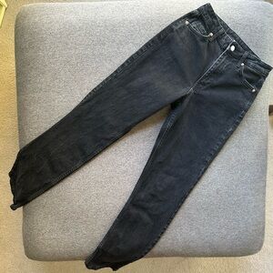 H&M Black Straight Leg Jeans for Women